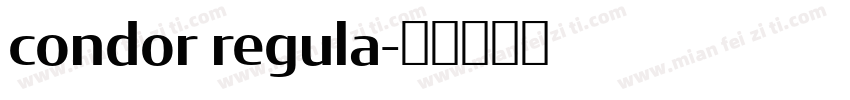 condor regula字体转换